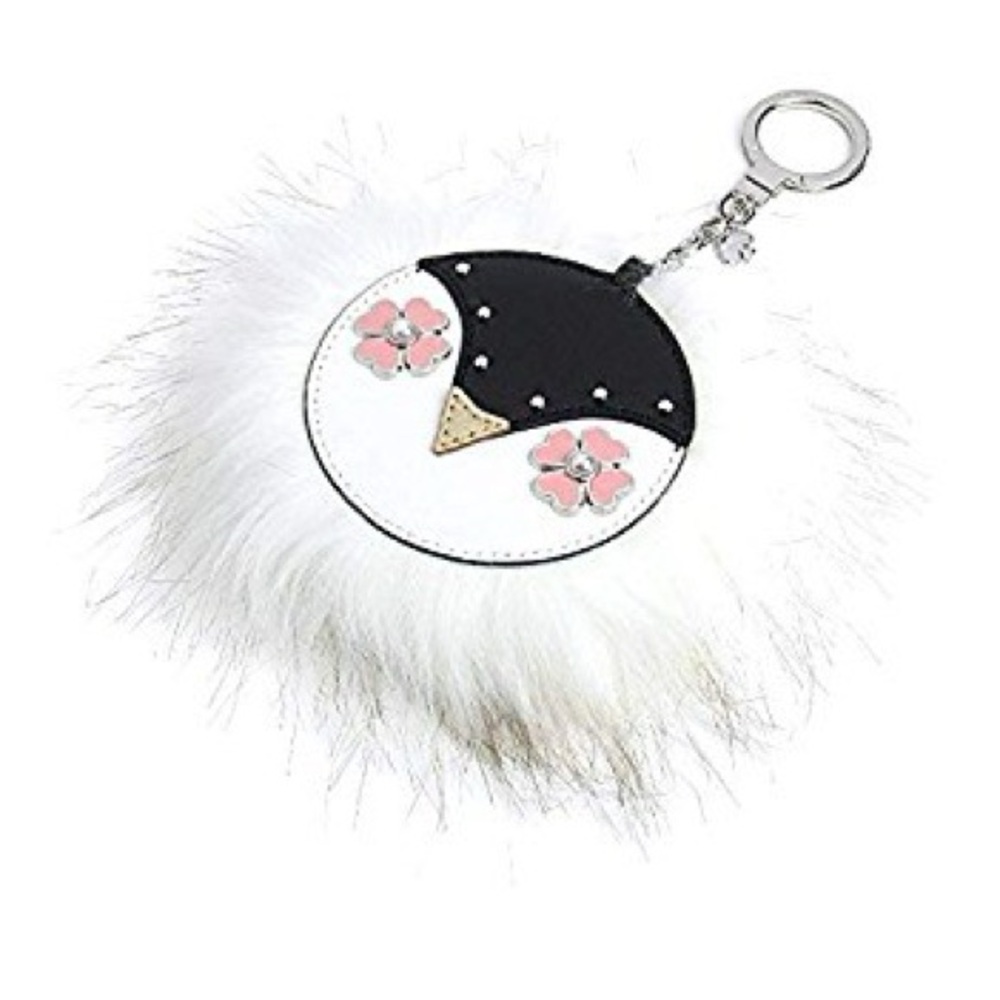 Kate Spade Penguin Poof Keychain 🐧